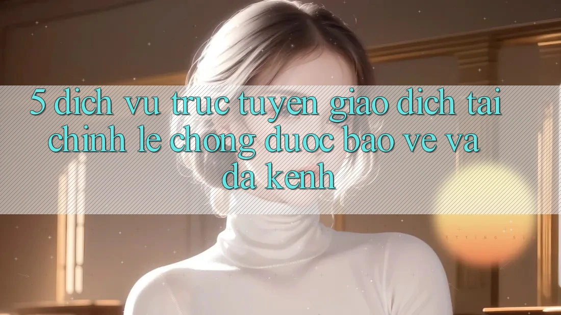 5. Dịch vụ trực tuyến giao dịch tài chính: Lẹ chóng, được bảo vệ và đa kênh