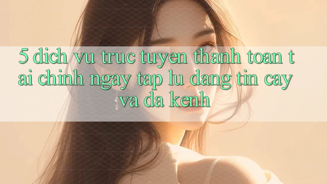 5. Dịch vụ trực tuyến thanh toán tài chính: Ngay tắp lự, đáng tin cậy và đa kênh