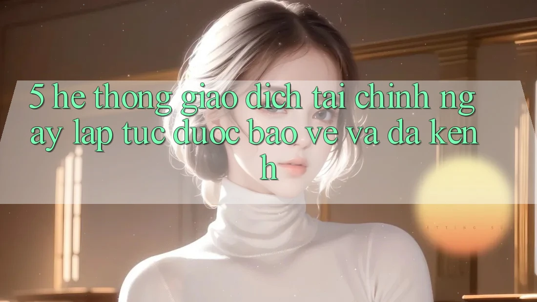 5. Hệ thống giao dịch tài chính: Ngay lập tức, được bảo vệ và đa kênh