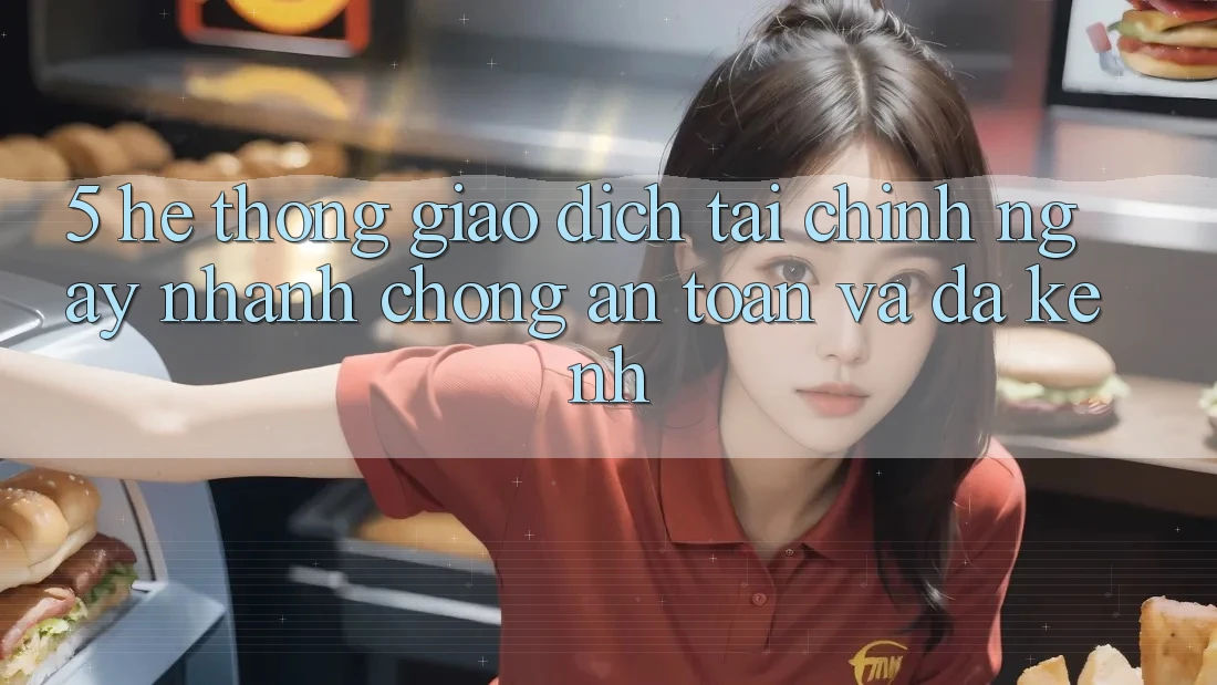 5. Hệ thống giao dịch tài chính: Ngay nhanh chóng, an toàn và đa kênh