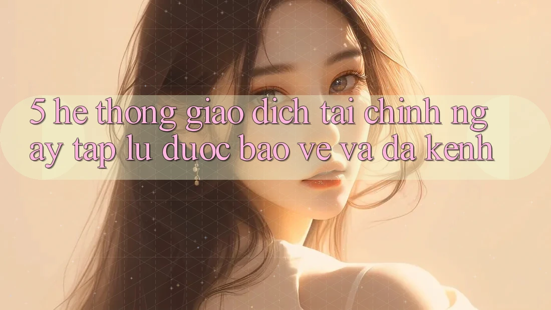 5. Hệ thống giao dịch tài chính: Ngay tắp lự, được bảo vệ và đa kênh