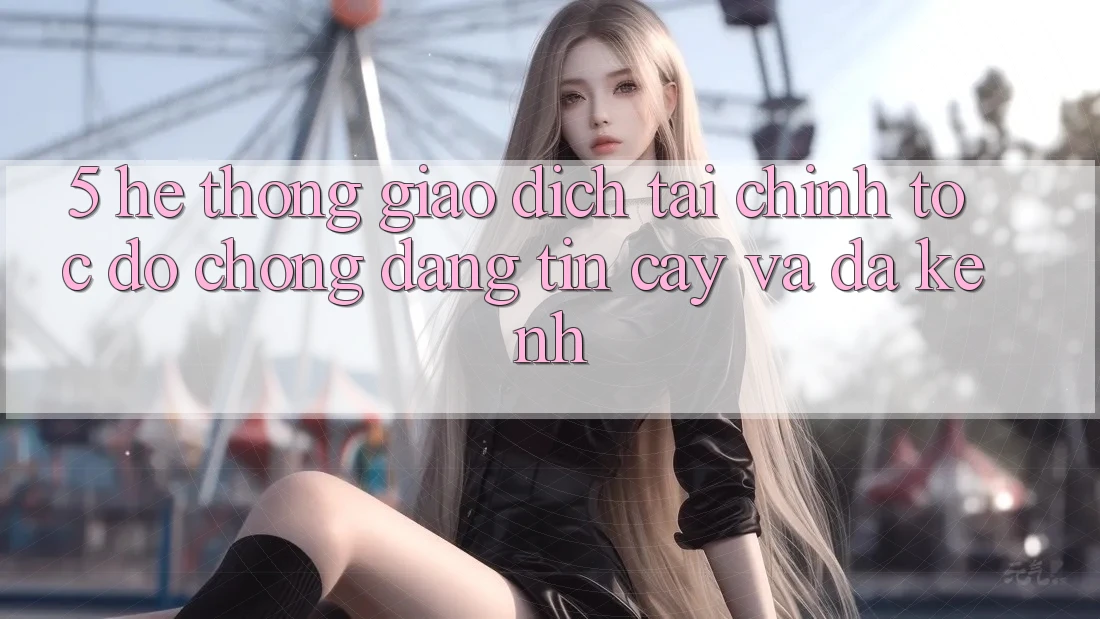 5. Hệ thống giao dịch tài chính: Tốc độ chóng, đáng tin cậy và đa kênh