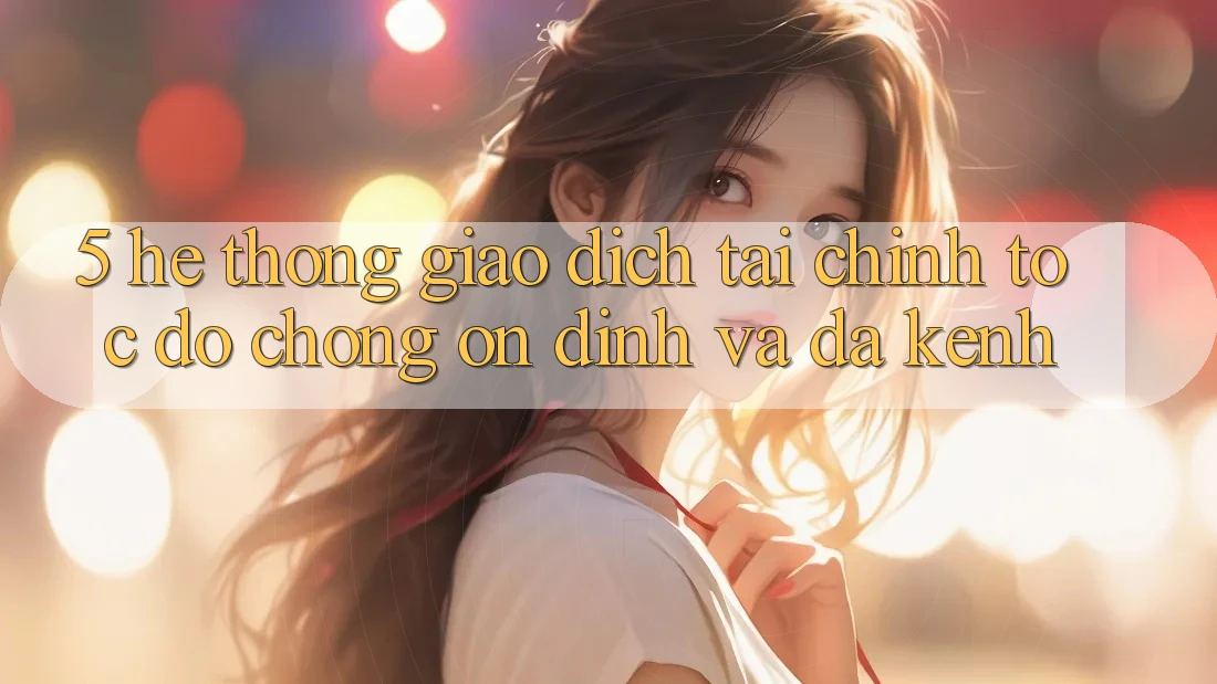 5. Hệ thống giao dịch tài chính: Tốc độ chóng, ổn định và đa kênh 5. Hệ thống giao dịch tài chính: Tốc độ chóng, ổn định và đa kênh