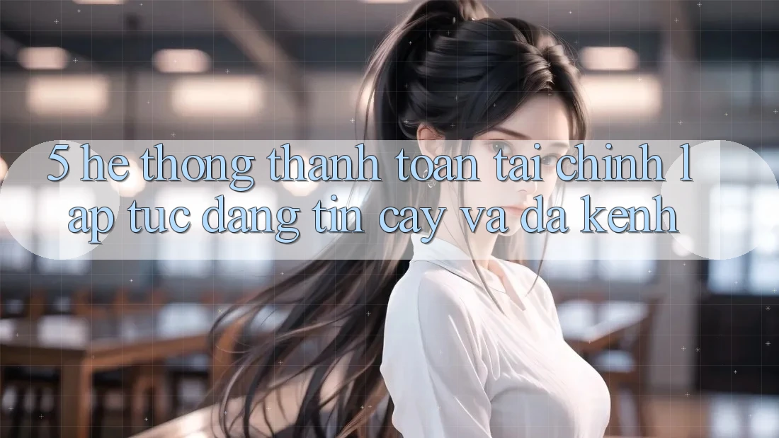 5. Hệ thống thanh toán tài chính: Lập tức, đáng tin cậy và đa kênh