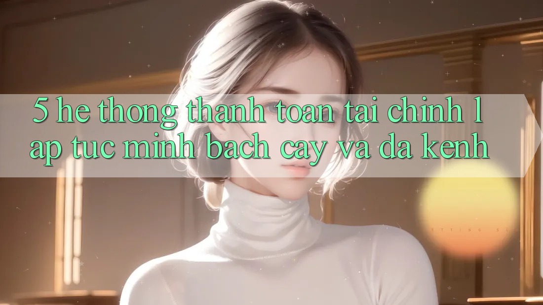 5. Hệ thống thanh toán tài chính: Lập tức, minh bạch cậy và đa kênh 5. Hệ thống thanh toán tài chính: Lập tức, minh bạch cậy và đa kênh
