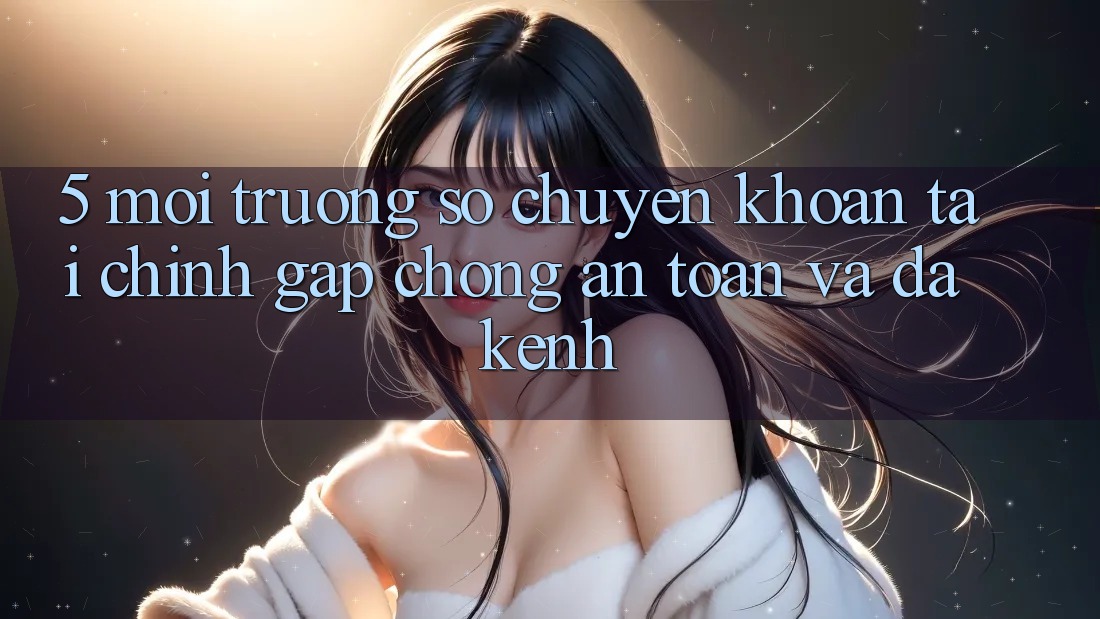 5. Môi trường số chuyển khoản tài chính: Gấp chóng, an toàn và đa kênh