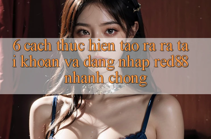 6. Cách thực hiện tạo ra ra tài khoản và đăng nhập Red88 nhanh chóng