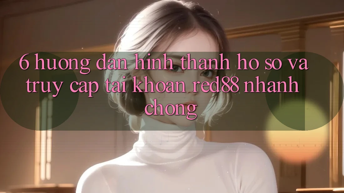 6. Hướng dẫn hình thành hồ sơ và truy cập tài khoản Red88 nhanh chóng