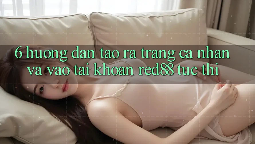 6. Hướng dẫn tạo ra trang cá nhân và vào tài khoản Red88 tức thì