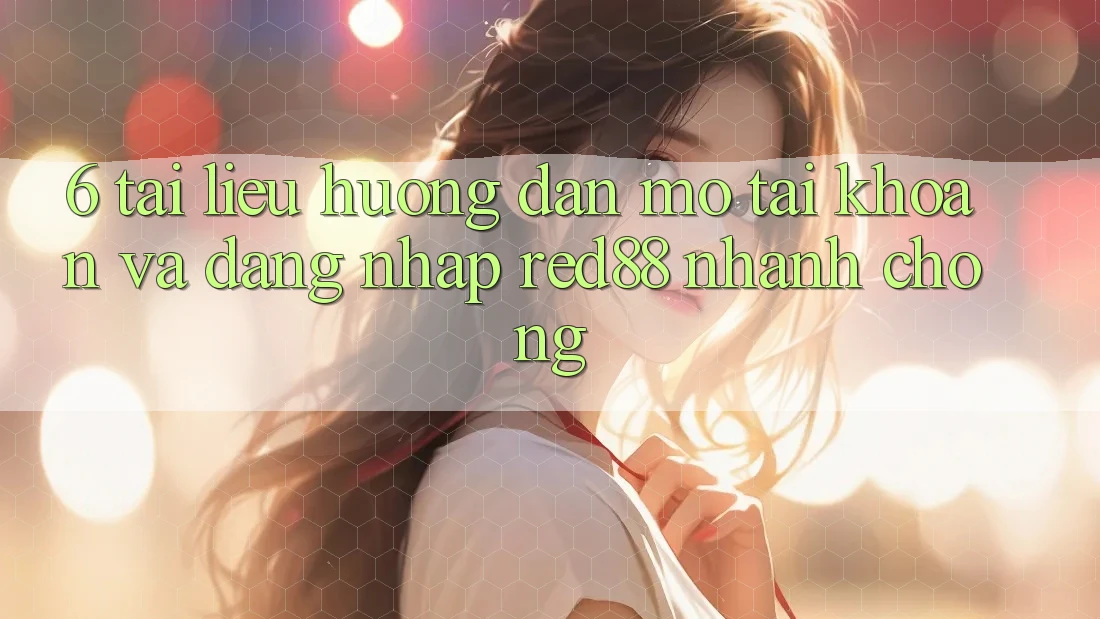 6. Tài liệu hướng dẫn mở tài khoản và đăng nhập Red88 nhanh chóng