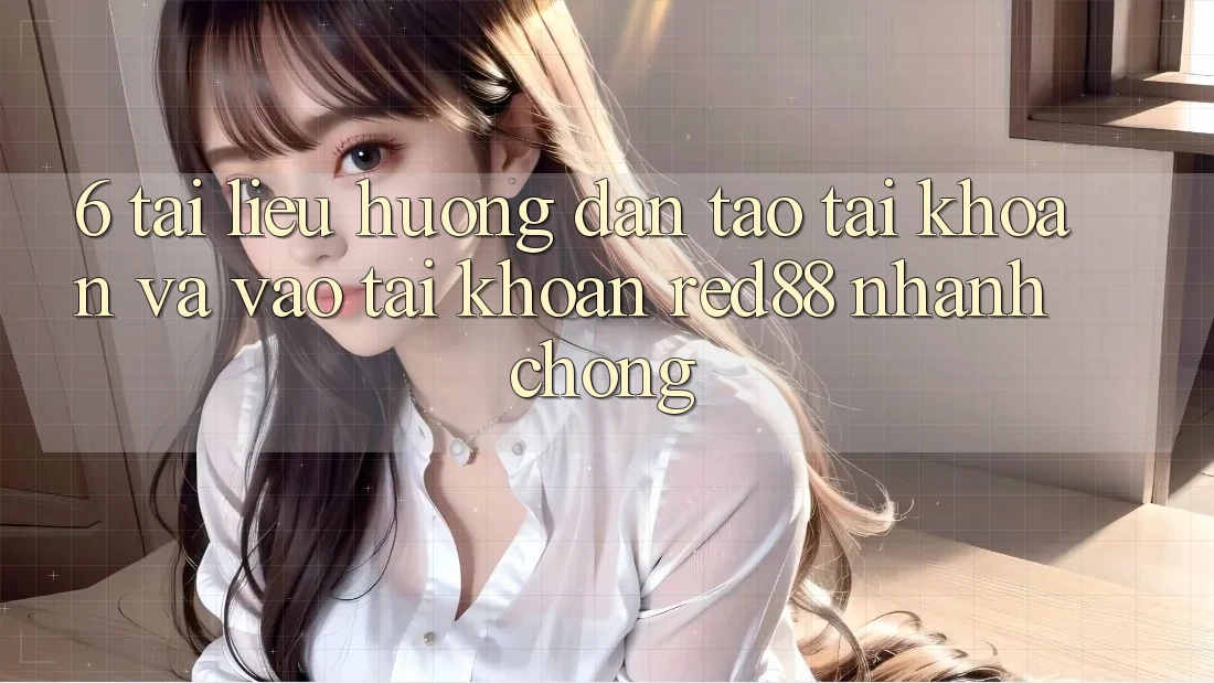 6. Tài liệu hướng dẫn tạo tài khoản và vào tài khoản Red88 nhanh chóng 6. Tài liệu hướng dẫn tạo tài khoản và vào tài khoản Red88 nhanh chóng