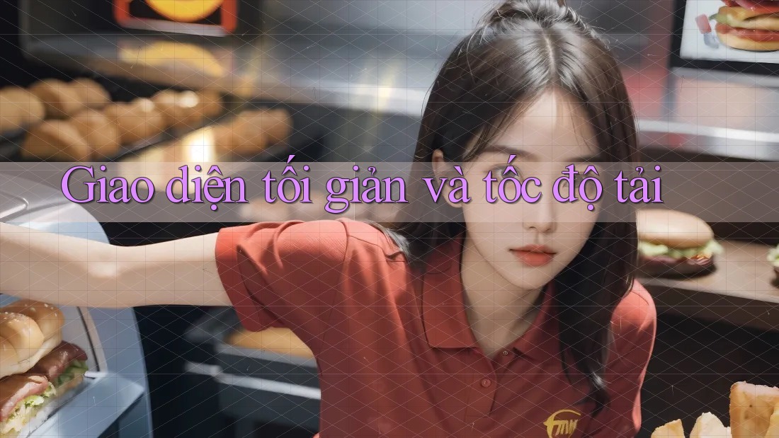 Giao diện tối giản và tốc độ tải
