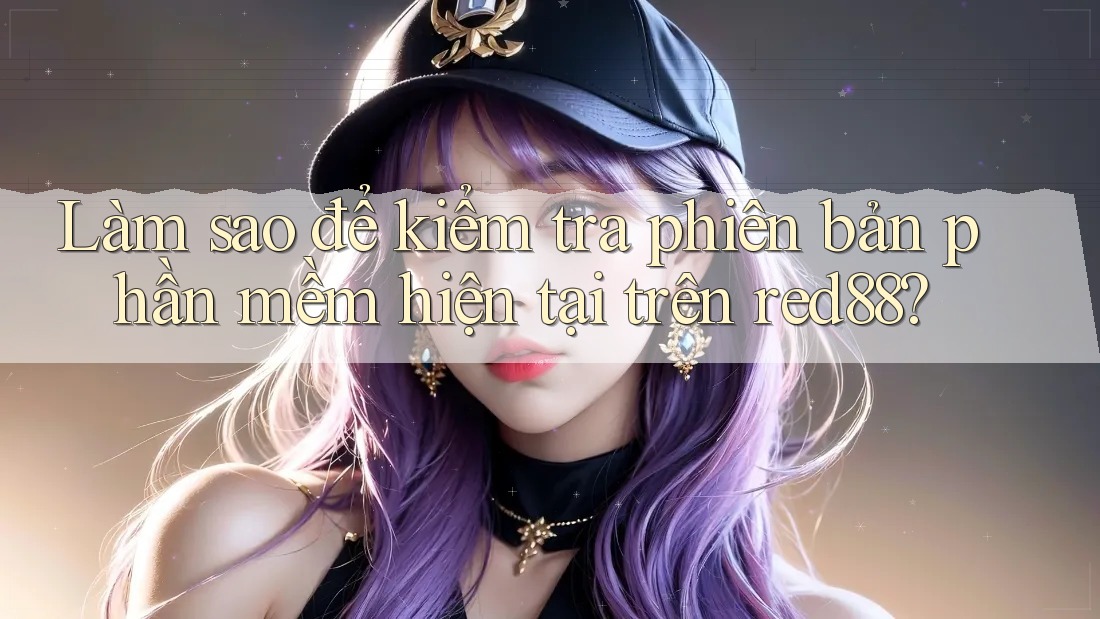 Làm sao để kiểm tra phiên bản phần mềm hiện tại trên red88?