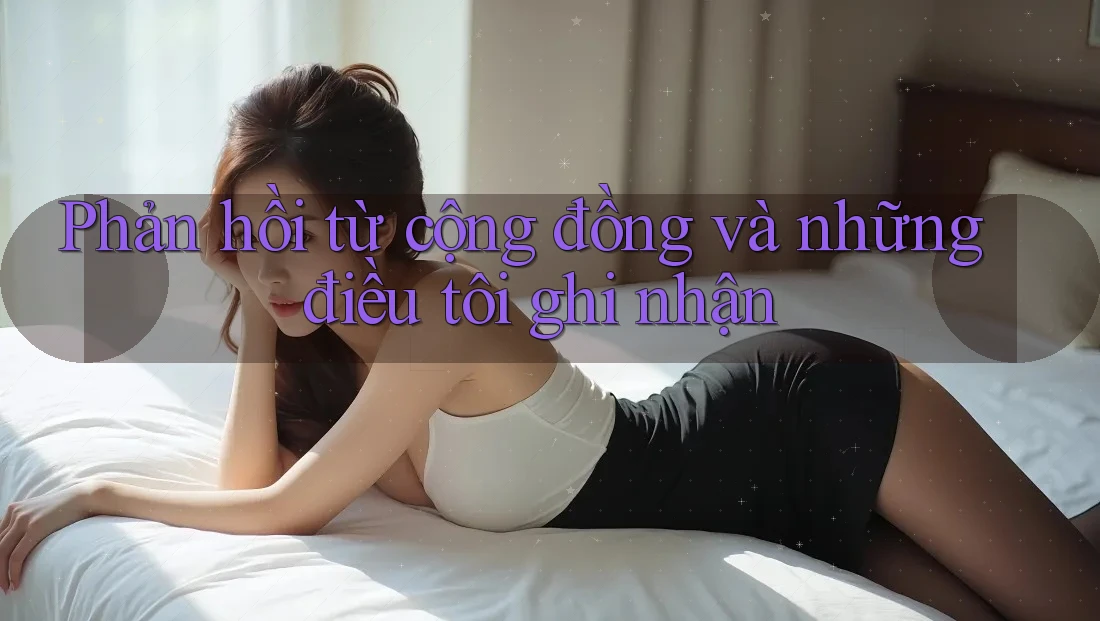 Phản hồi từ cộng đồng và những điều tôi ghi nhận Phản hồi từ cộng đồng và những điều tôi ghi nhận