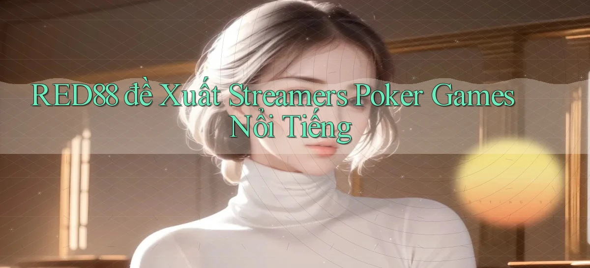 red88  đề xuất streamers poker games nổi tiếng