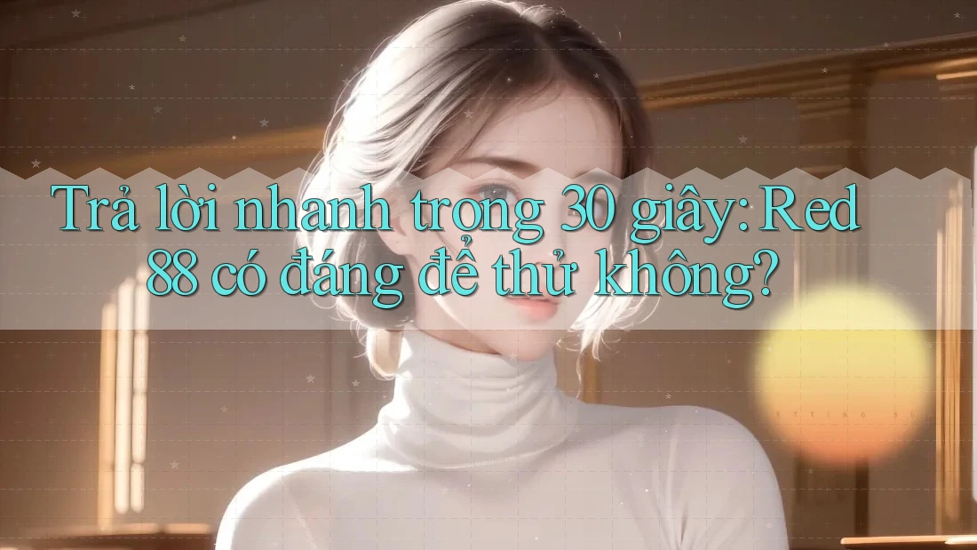 Trả lời nhanh trong 30 giây: Red88 có đáng để thử không?